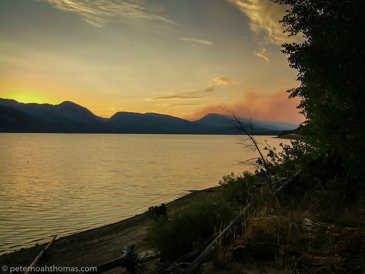 Fire Near the Tetons